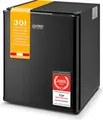 Produktbild: TZS First Austria - Mini Kühlschrank 30L komplett lautlos - Kleiner Minikühlschrank, wechselbarer Türanschlag & Innenbeleuchtung - Minibar für Camping, Büro, Schlafzimmer & Hotel - Mattschwarz
