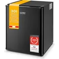 Produktbild: TZS First Austria - Mini Kühlschrank 30L komplett lautlos - Kleiner Minikühlschrank, wechselbarer Türanschlag & Innenbeleuchtung - Minibar für ...