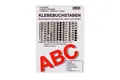 Produktbild: Conmetall Aufkleber Buchstaben Alphabet komplett PVC 7 mm schwarz 513-teilig