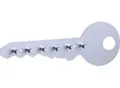 Produktbild: Schlüsselbrett ZELLER PRESENT, grau (alugrau), B:35cm H:12cm T:4cm, Metall, Hakenleisten, Schlüsselbrett, praktisch & dekorativ