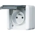 Produktbild: Jung 821FKIW Steckdose mit Erdungsstift 2-polig, WG 800