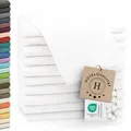 Produktbild: ZOLLNER 10er Set Gästehandtücher - weiche und saugstarke Handtücher - waschbar bis 95°C - Baumwolle - 30x50 cm in weiß