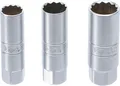 Produktbild: BGS-6858 Zündkerzen-Einsatz-Satz Zwölfkant Antrieb Innenvierkant 10 mm (3/8) SW