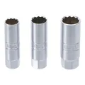 Produktbild: BGS Zündkerzen-Einsatz-Satz Zwölfkant Antrieb Innenvierkant 10 mm (3/8 Zoll) SW