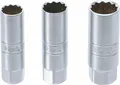 Produktbild: BGS Zündkerzen- Steckschlüssel Nuss Zwölfkant Einsatz 3tlg. 14mm - 16mm - 18mm
