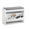 Produktbild: SoBuy Schuhbank mit Sitzkissen & Klappe 62x46x26cm für Flur