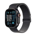 Produktbild: Apple Watch Ultra 2 Schwarz Titanium Milanese Loop Schwarz M 2024 GPS + Cellular 49mm