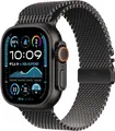Produktbild: Apple Watch Ultra 2 (2024) Titan Schwarz Milanaise Armband Titan M