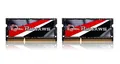 Produktbild: 16GB G.Skill Ripjaws DDR3 1600 MHz SO-DIMM Notebook Speicher (2 x 8GB) CL9