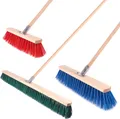 Produktbild: Straßenbesen mit Stil 120cm Besen Kehrbesen Industriebesen Saalbesen Nylonborste Besenbreite: 70 cm, Grifflänge: 120cm
