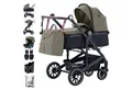 Produktbild: Daliya® Kombi-Kinderwagen NEOMOVE 3in1 Kinderwagen mit i-Size Babyschale & Buggy, (Reise-Set, 10-tlg), Kinderwagen mit i-Size Babyschale, Alu-Rahmen, Großer Einkaufskorb
