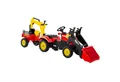 Produktbild: COSTWAY Trettraktor Bagger, mit Abnehmbarer Anhänger & Grabschaufel