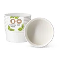 Produktbild: BIOZOYG Salatschale 300 Stück 1000 ml weiß - Bowl Schüssel Suppenschalen Einwegschalen to go - Einweggeschirr Deli Container Bowl to go - Kartonschale Einweg Mealprep Suppenbehälter