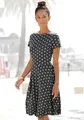 Produktbild: Vivance Sommerkleid mit Pünktchendruck, knielanges T-Shirtkleid, Strandkleid