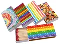 Produktbild: jameitop® 5 x 45er Packungen XL Streichholzschachteln, 10cm mit Regenbogen/Pride/Peace Design Streichhölzer Zündhölzer
