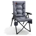 Produktbild: Campingstuhl Aluminium Baumwolle Gepolstert Verstellbar mit Seitentasche