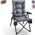 Produktbild: Campingstuhl Faltbar Rückenverstellbar 150kg Gepolstert 6cm Dicke mit