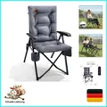 Produktbild: Ever Advanced Campingstuhl Faltbar verstellbar bis 150kg mit Rückenlehne, Sei...