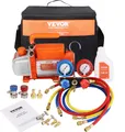 Produktbild: VEVOR Vakuumpumpe 100L/min Unterdruckpumpe150W 250ml-Ölkapazität Vakuumgeräte Verteiler-Manometer-Set Klimaanlage Kfz-Kühlsystemen