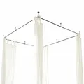 Produktbild: Loberon Betthimmel Giroux, Romantisches Himmelbett-Flair, bis 200 cm Ausziehbar, Klare Linien, Schlafzimmer, Bettzubehör, Eisen, schwarz