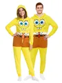 Produktbild: United Labels® Kostüm SpongeBob Schwammkopf Kostüm Overall Kapuze Onesie Jumpsuit Einteiler