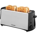 Produktbild: Cloer Toaster 3710 Langschlitztoaster, 4 Scheiben, 1380 Watt, Metallgehäuse, silber