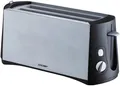Produktbild: Cloer Toaster 3710 Langschlitz 4 Scheiben Schwarz Edelstahl 1380W