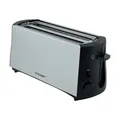Produktbild: Cloer 3710 Doppel Langschlitztoaster 1380 W integrierter Brötchenaufsatz Schwarz