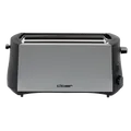 Produktbild: Cloer 3710 Toaster 4 Scheibe(n) 1380 W Schwarz, Gebürsteter Stahl