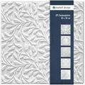 Produktbild: Marbet Design - Deckenplatten 50x50cm Styropor eps weiß 34 Dekore, Marbet Deckenverkleidung: Wiosna - mit Überlappung, 2 m2 / 8 Platten