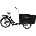 Produktbild: SachsenRAD E-Lastenrad T1, Flexible Transportbox mit Versteckter, LCD Display und StVZO-Zugelassung für Kindertransport, Shimano 7-Gang-Schaltung - Schwarz