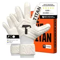 Produktbild: T1TAN Classic 1.0 White-Out - Torwarthandschuhe - ohne Fingerschutz - Fußballhandschuhe für Torhüter - Größe 10