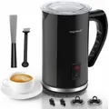 Produktbild: Milchaufschäumer Elektrisch 500w 240ml, Milchschäumer Für Heißer & Kalter Milchschaum Mit 3 Modi Milch Frother Für Cappuccino, Latte, Mokka, Macchiato, Heiße Schokolade, Geräuschloser Betrieb - Aigostar
