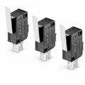 Produktbild: 3x Mikroschalter Wechselschalter 1-polig mit Hebel 250V AC 5A Endschalter