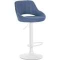 Produktbild: CLP Barhocker Milet Stoff Blau/Weiß