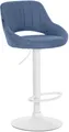 Produktbild: Barhocker Milet Stoff weiß blau