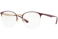Produktbild: Ray-Ban Damen 0RX6422 Brillengestelle, Gold (Pink On Top Matte Bordeaux), 49