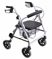 Produktbild: Trendmobil Rollator LR 56 inkl. Korb und Stockhalterung Silber Größe M