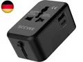 Produktbild: Reiseadapter Weltweit Universal Reisestecker mit USB C, Internationaler
