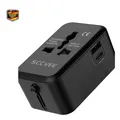 Produktbild: Weltweiter Reiseadapter Universal USB C USB A 100 250V 6A