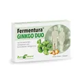 Produktbild: Fermentura® Ginkgo Duo | Ginkgo-biloba Kapseln hochdosiert in Premiumqualität | Die einzigen Ginkgo-Kapseln zusätzlich mit Ginkgonuss veredelt | Konzentration & Gedächtnis | 30 Kapseln