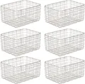 Produktbild: mDesign Aufbewahrungssystem mDesign Allzweckkorb Aufbewahrung Drahtkorb Organizer 6er Set Metall