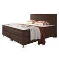 Produktbild: Boxspringbett - braun - mit Topper - H3 - 180x200 cm