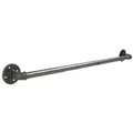 Produktbild: Natural Goods Berlin Garderobenstange Pipe GARD Wall, (1 St), Kleiderstange, Garderobenhalter, Hängegarderobe, Temperguss silberfarben 90 cm x 6 cm