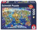Produktbild: 4001504582883 Puzzle PQ 1000 Odkrywanie świata G3 Schmidt