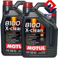 Produktbild: 2x5 Liter MOTUL 8100 X-clean 5W-40 Motoröl Vollsynthetisch BMW LL-04 5W40 Opel