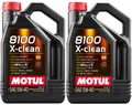 Produktbild: MOTUL 8100 X-CLEAN 5W-40 Motoröl 2x5 Liter ACEA C3 VW RN MB 229.51 GM Dexos 2 RN