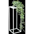 Produktbild: DanDiBo Blumenhocker Metall Weiß Eckig 50 cm Blumenständer Beistelltisch 96482 S Blumensäule Modern Pflanzenständer Pflanzenhocker