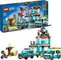 Produktbild: LEGO 60371 City Hauptquartier der Rettungsfahrzeuge mit Feuerwehr-Hubschrauber, Krankenwagen, Motorrad und Polizeiauto, Spielzeug für Kinder ab 6 Jahren