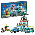 Produktbild: LEGO 60371 City Hauptquartier der Rettungsfahrzeuge mit Feuerwehr-Hubschrauber, Krankenwagen, Motorrad und Polizeiauto, Spielzeug für Kinder ab 6 Jahren